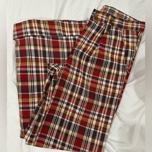Vintage Plaid Trousers